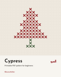 Cypress cross-stitch pattern chart