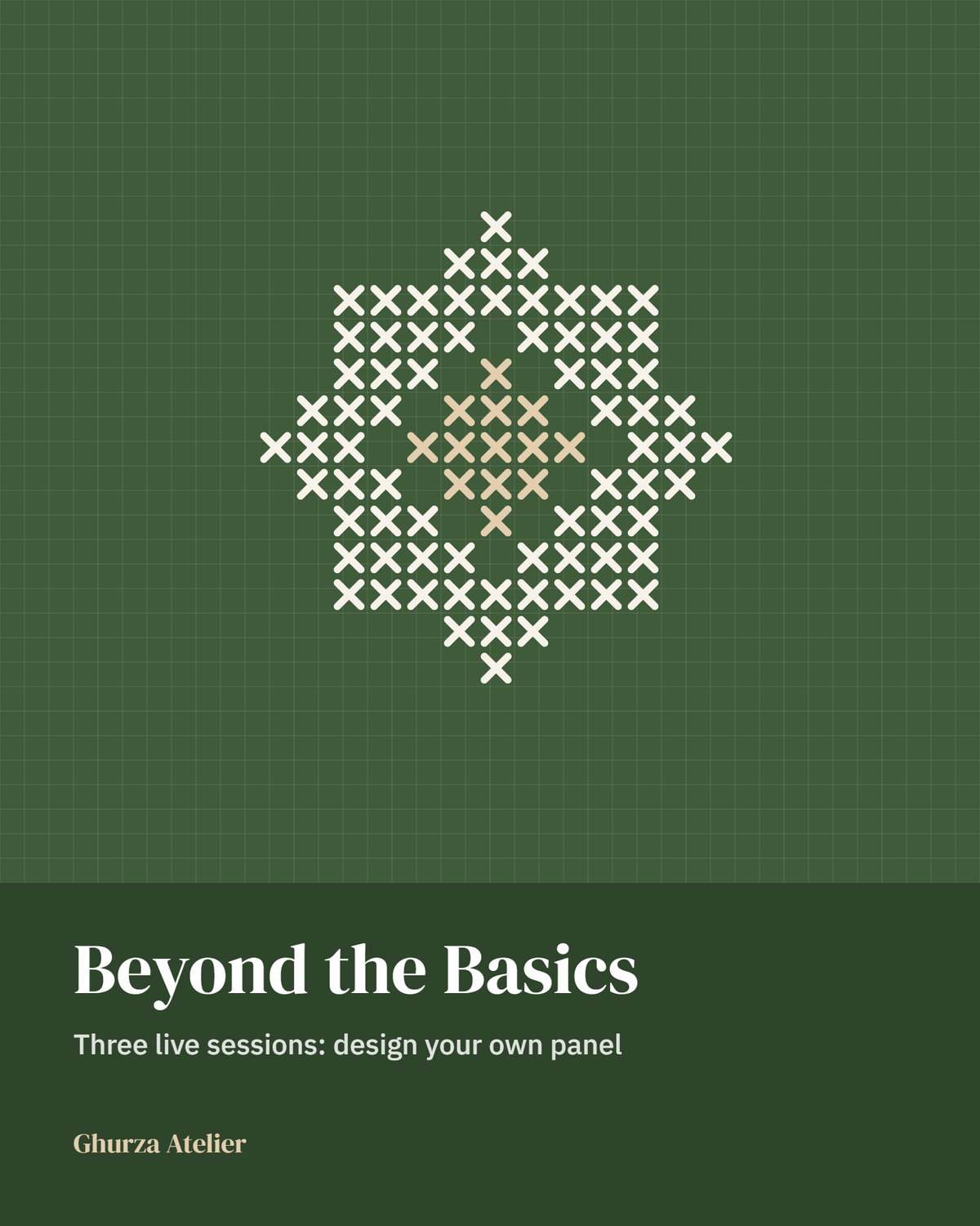Beyond the Basics workshop, with a star motif chart